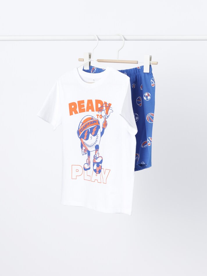 Conjunto de pijama estampado - Branco