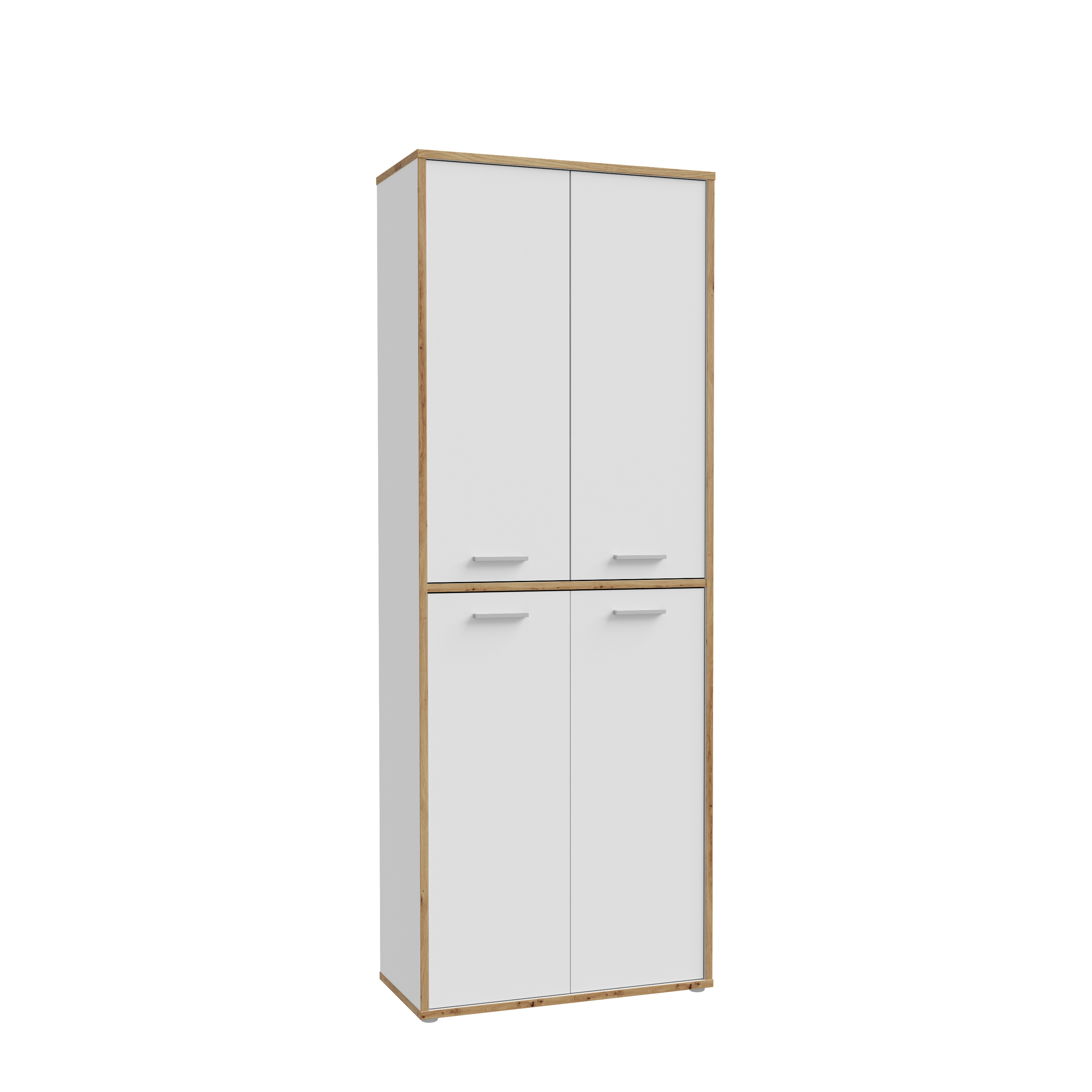 Schrank - weiß-Artisan Eiche - 85 cm breit