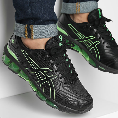 Baskets Gel Quantum 360 VII 1201A878 Black Bright Lime
