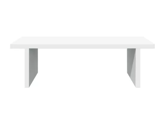 Support de moniteur blanc 50x27x15 cm bois d'ingénierie