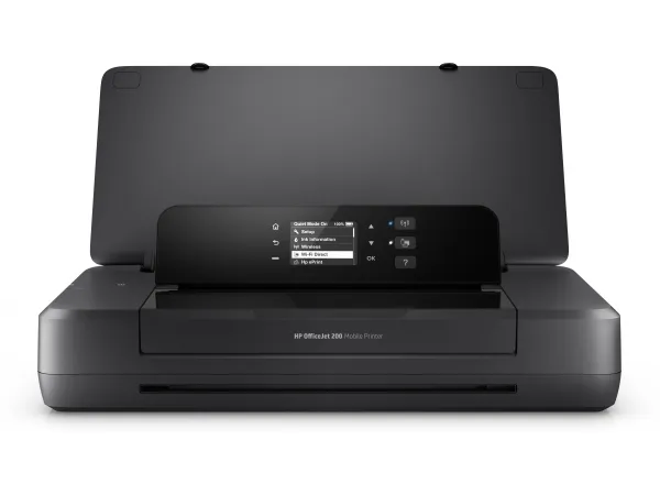HP Officejet 200 Mobile Printer - Printer - farve - blækprinter - A4/Legal - 1200 x 1200 dpi - op til 20 spm (mono) / op til 19 spm (farve) - kapacitet: 50 ark - USB 2.0, USB vært, Wi-Fi