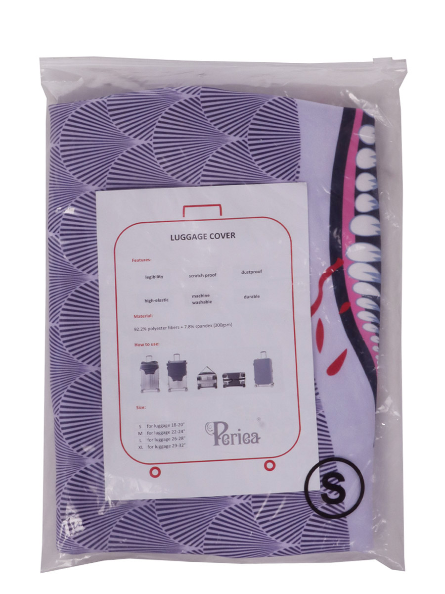Housse de valise Periea Purple Shark S