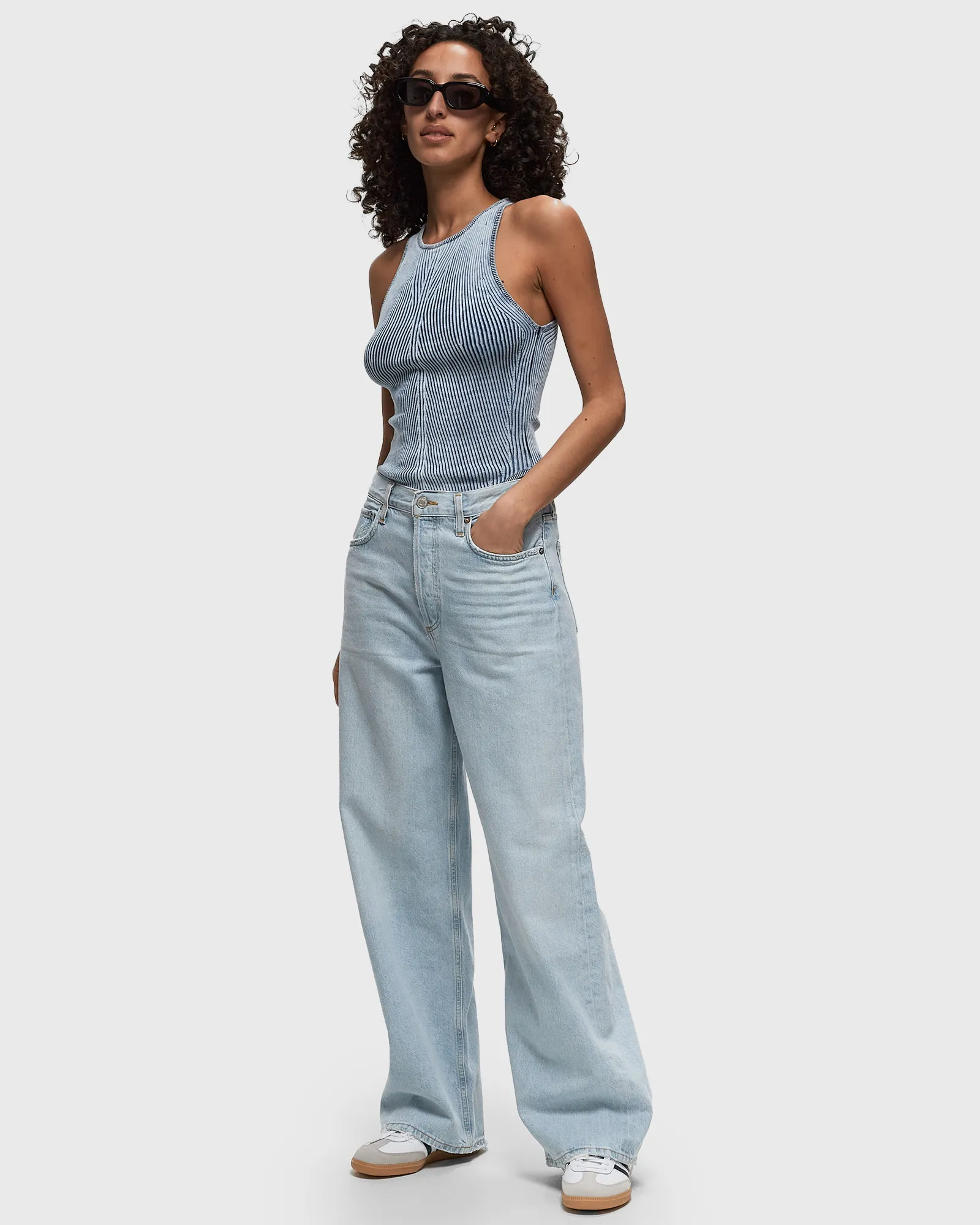 AGOLDE low slung baggy in fragment