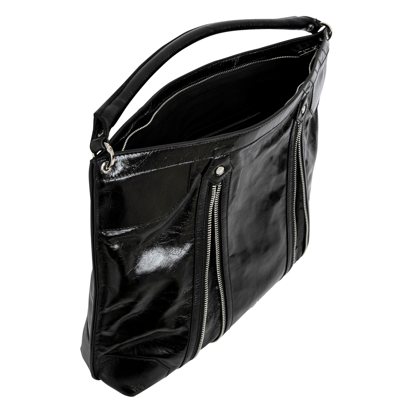 SUNNY HOBO - Sac porté épaule en cuir | Noir