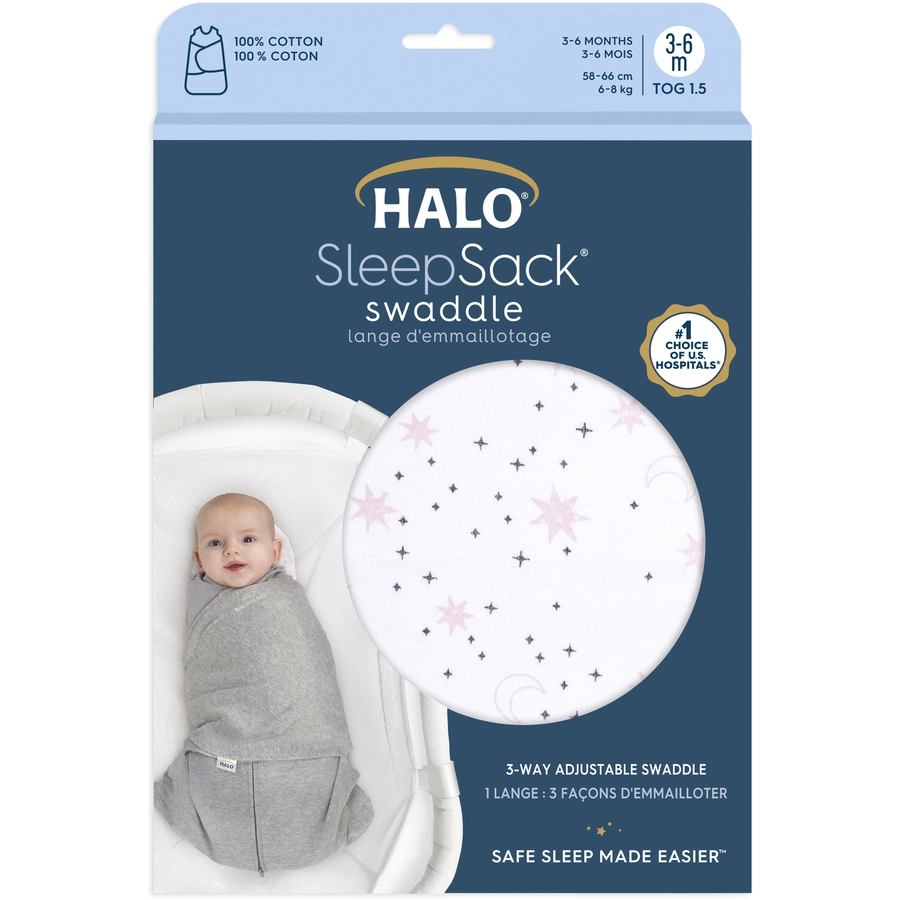 HALO® SleepSack® Wickelschlafsack Midnight Moons Pink