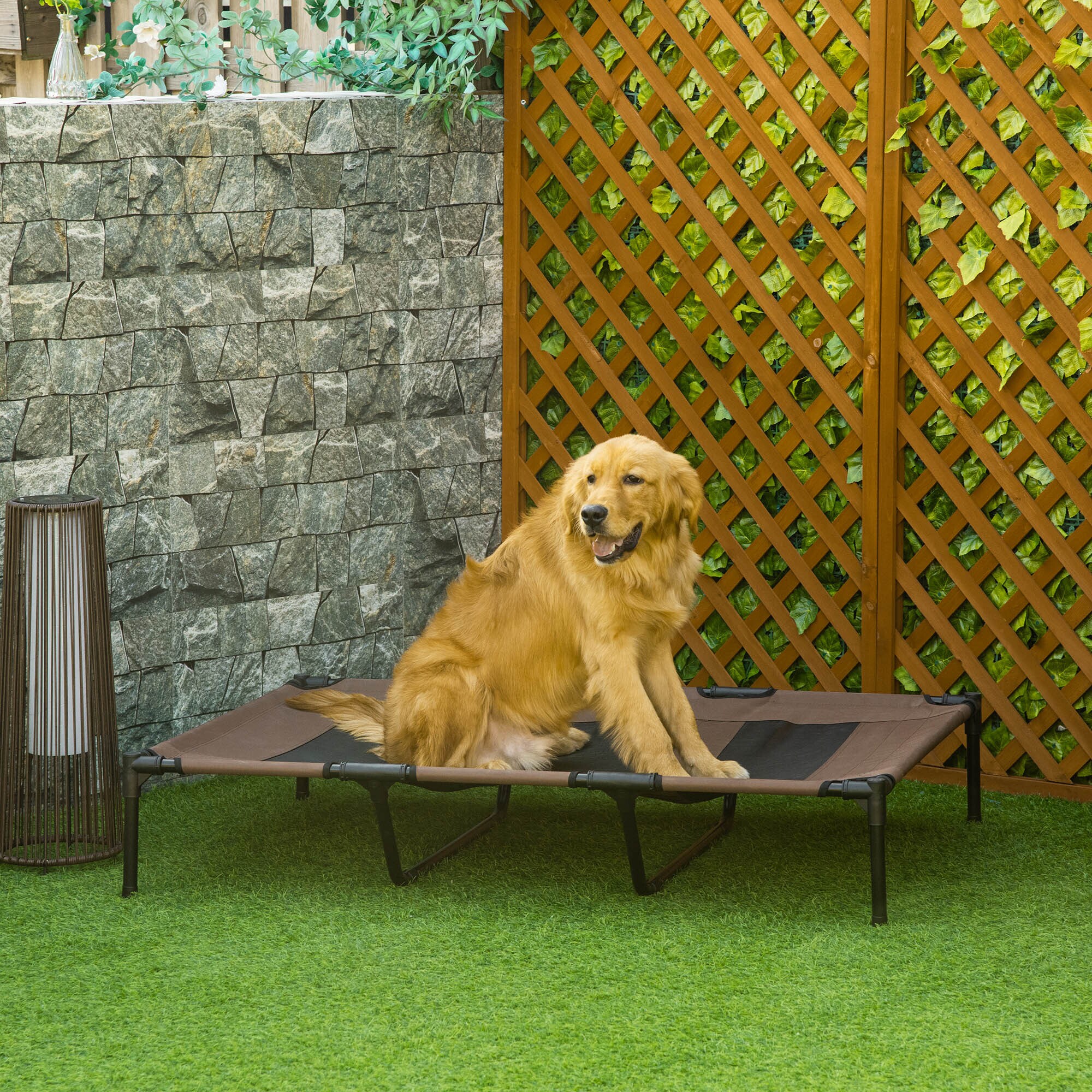 PawHut Hunde Liegeplatz inklusive Tragetasche 122 x 92 x 23 cm (LxBxH)