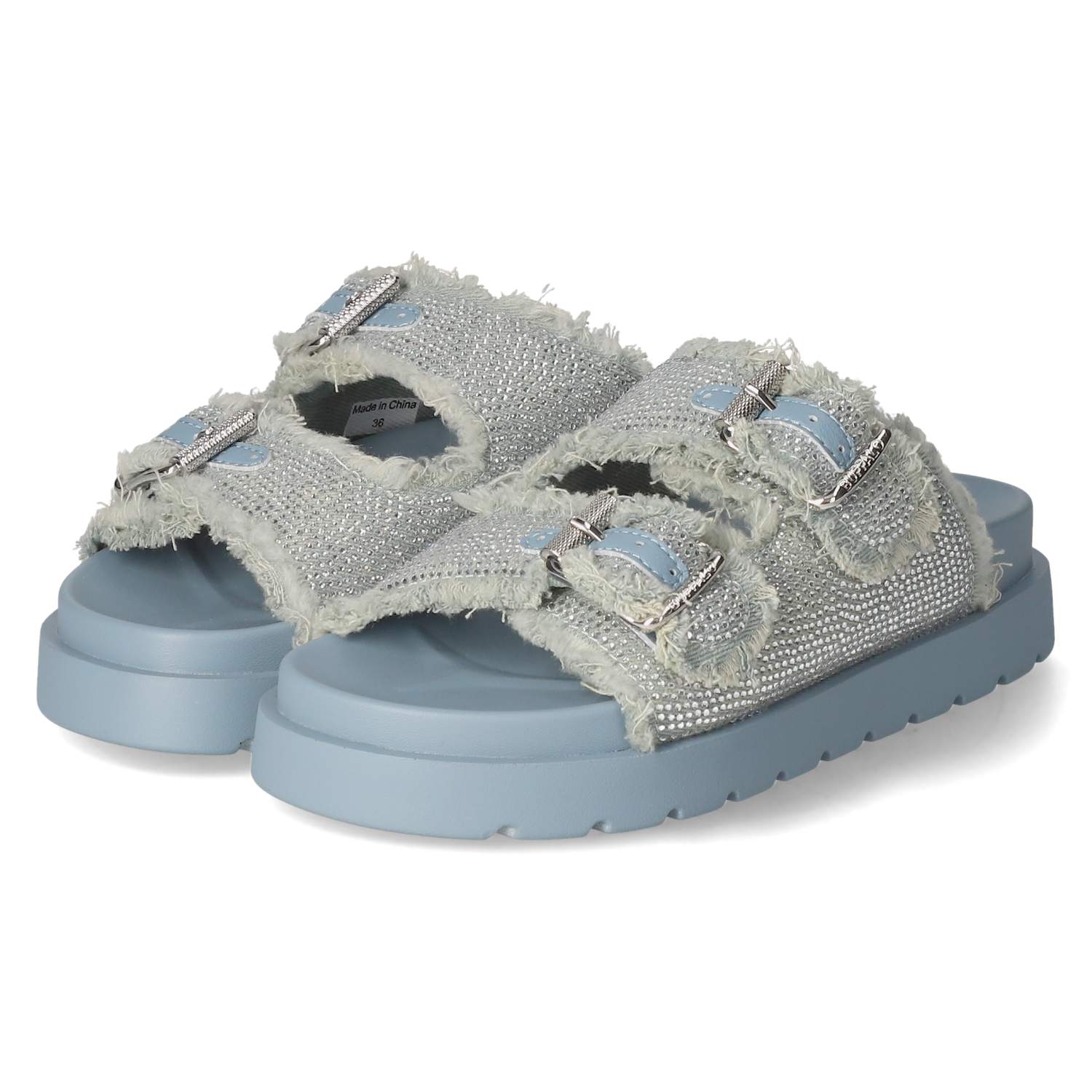 Buffalo Pantoletten EVE ARI SPARK - lt blue