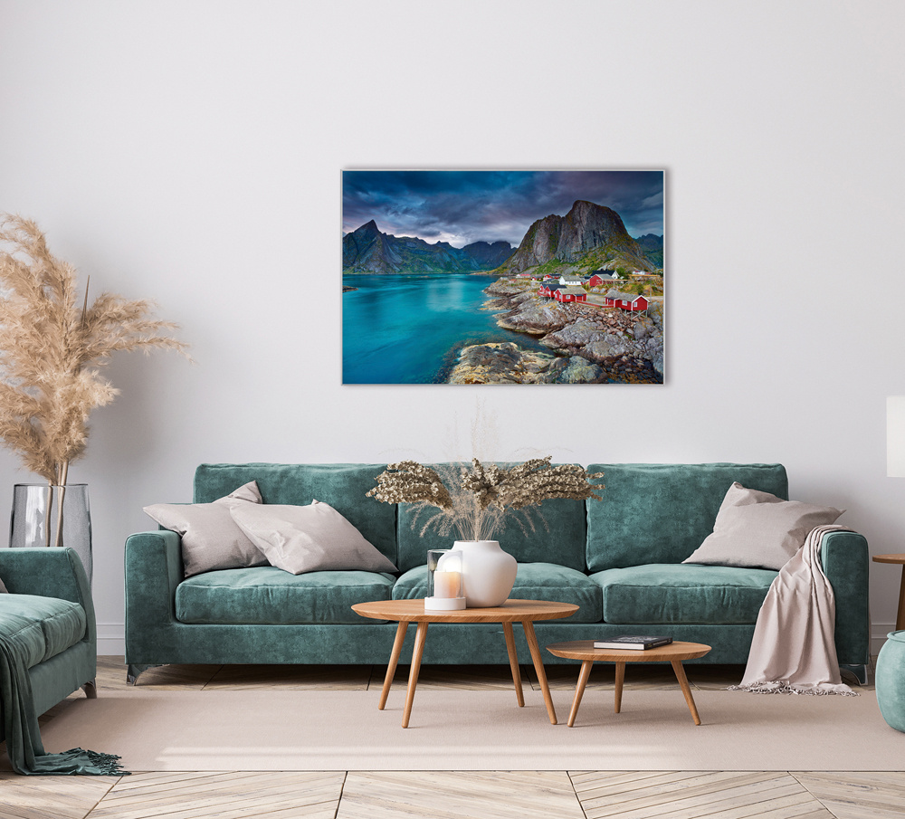 Akustikbild DORF AM FJORD 1 80x120cm, 7kg