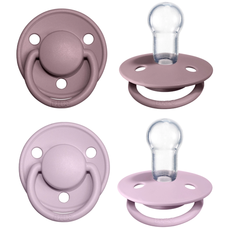 BIBS® Schnuller De Lux Dusky Lilac  Heather 0-36 Monate, 4 Stk.