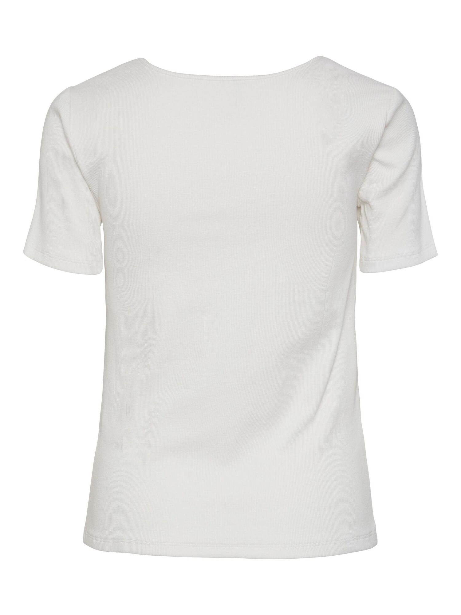 Blusa de manga curta com decote em V