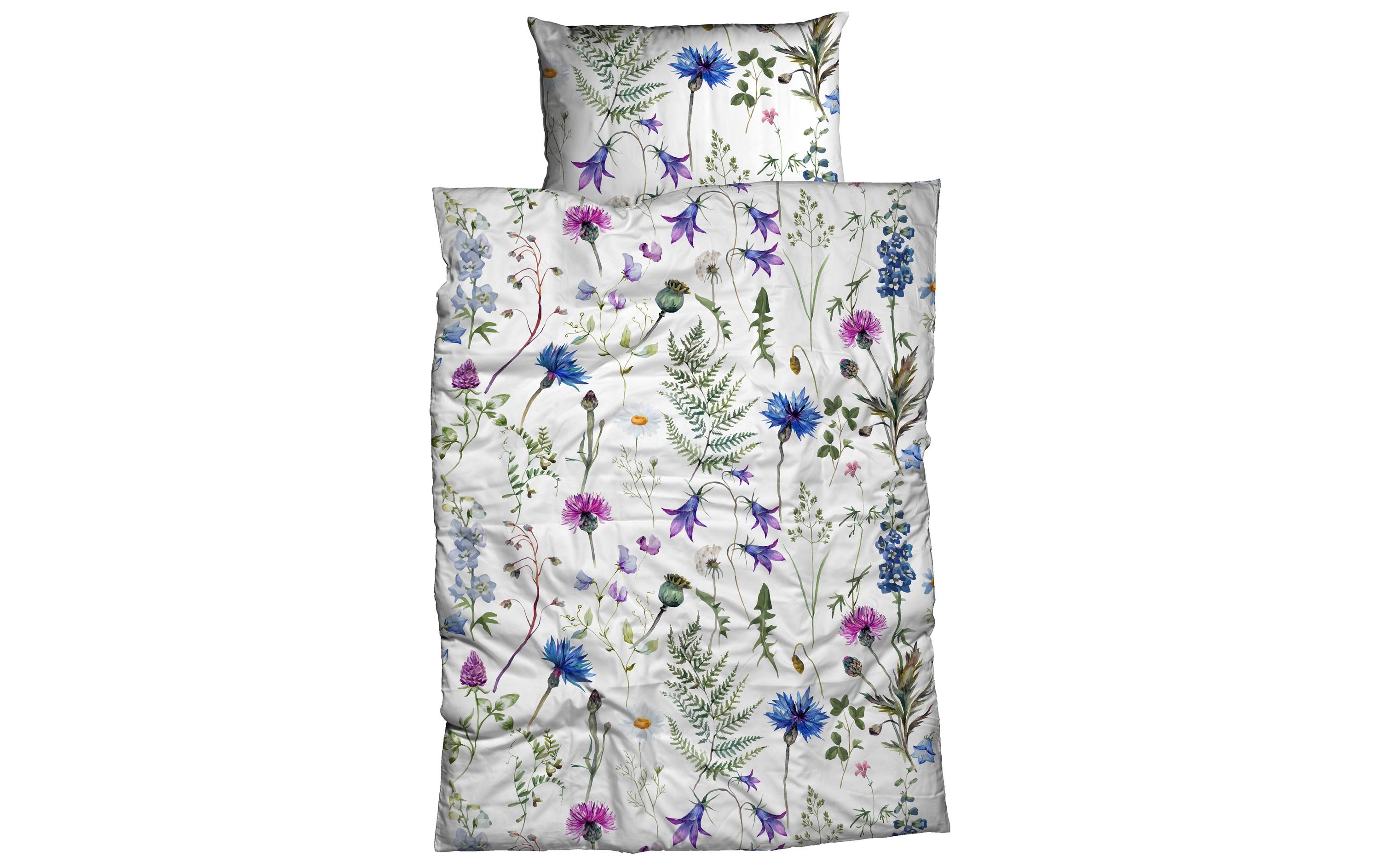 Duvetbezug Festus 160 x 210 cm, MulticolorBaumwoll-Bettwäsche in Satin-Optik