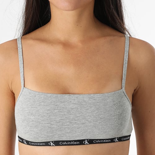 Lot De 2 Brassières Femme 1996 QF7215E Noir Gris Chiné