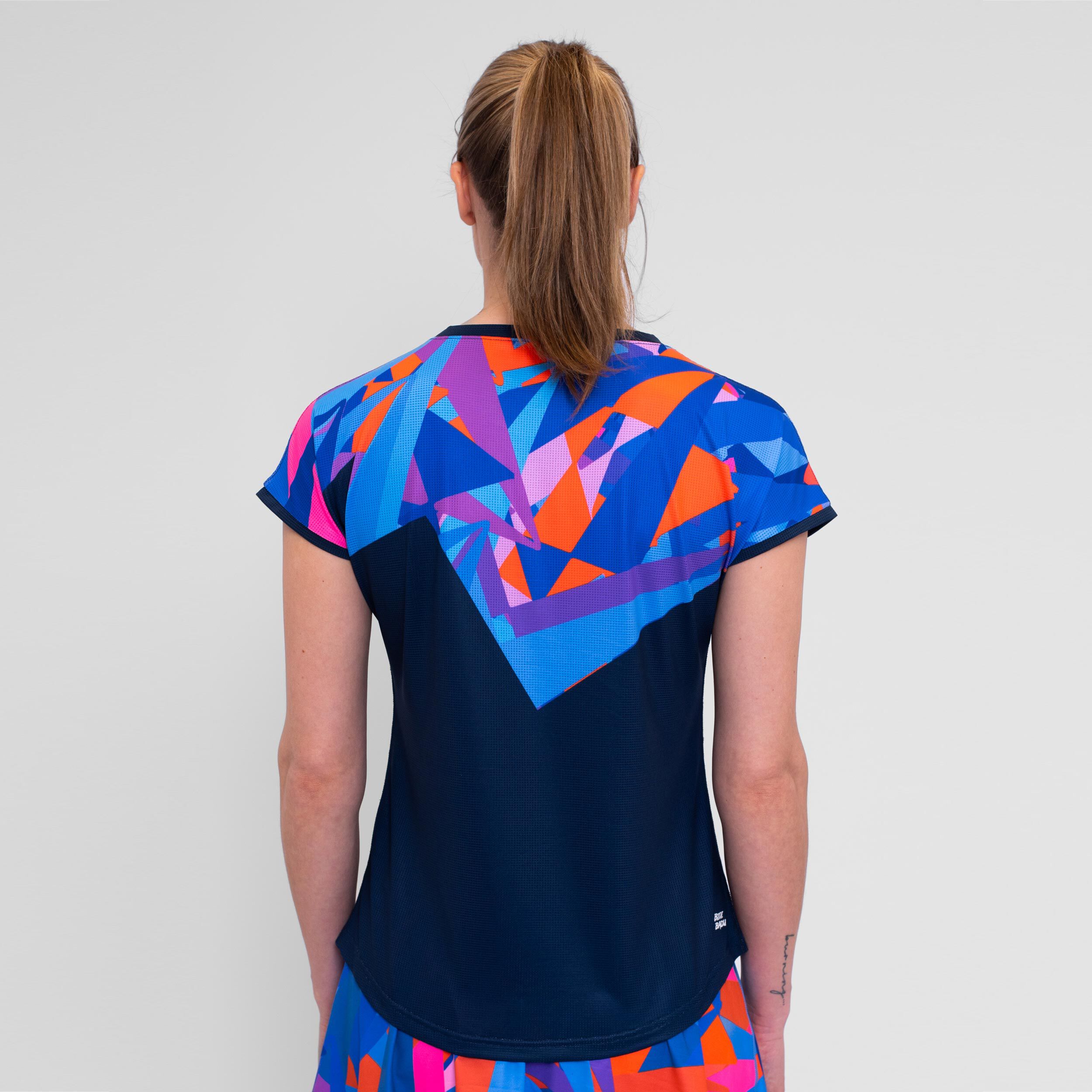 BIDI BADU Spike T-shirt Femmes - Bleu Foncé , Multicouleur