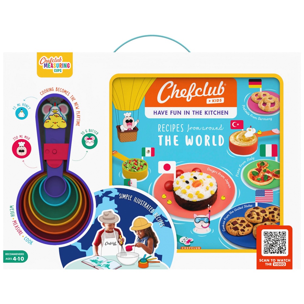 Rezepte aus aller Welt und die Messbecher von Chefclub Kids