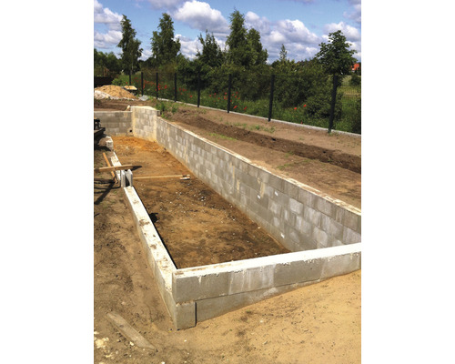 Betonbekistingsblok grijs 50 cm x 17,5 cm x 25 cm (pallet = 55 massieve blokken + 5 eindblokken)