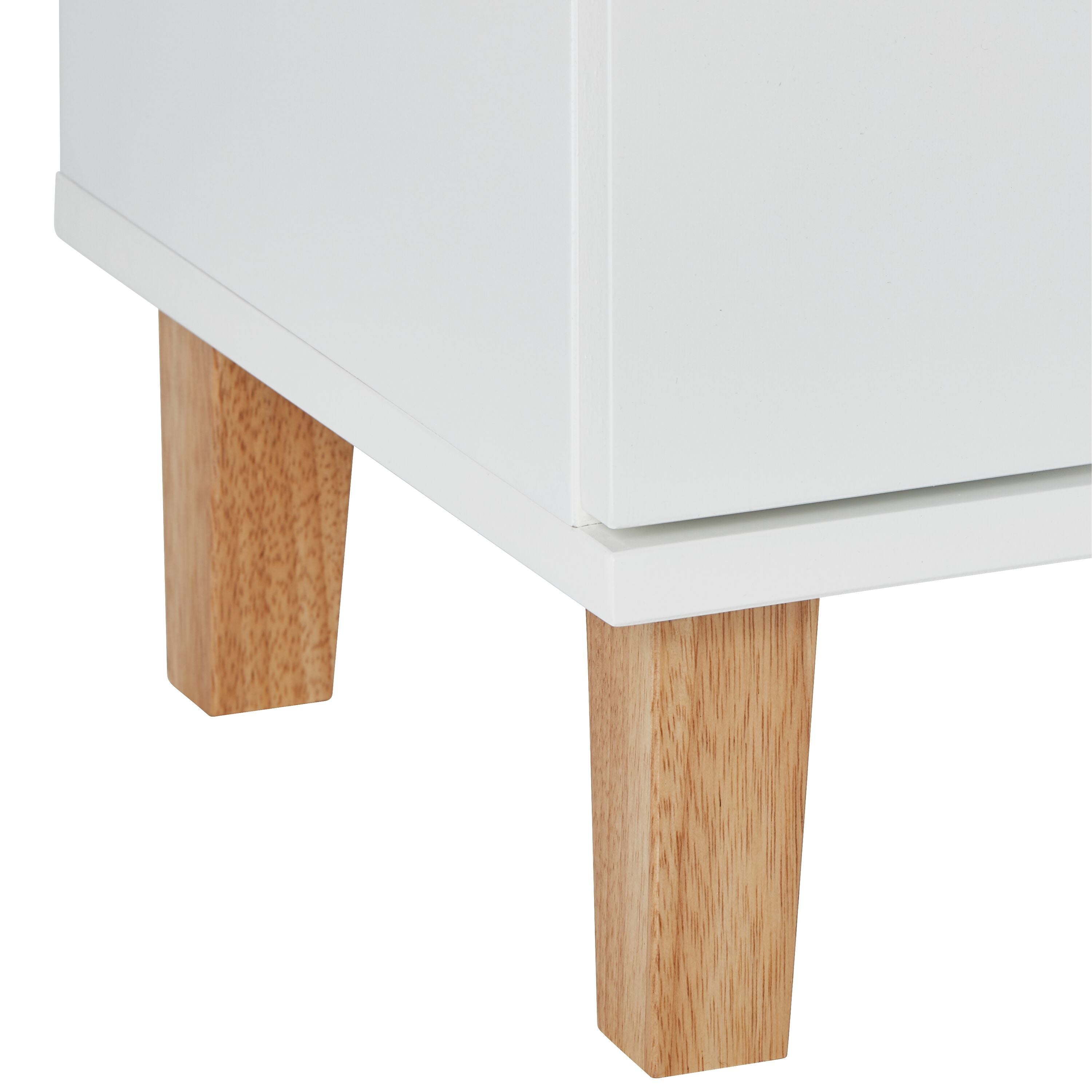 NAVARRO Lavaboy ws/natur 60x30x60cm - Weiss / B: 60.0 cm x T: 30.0 cm x H: 60.0 cm