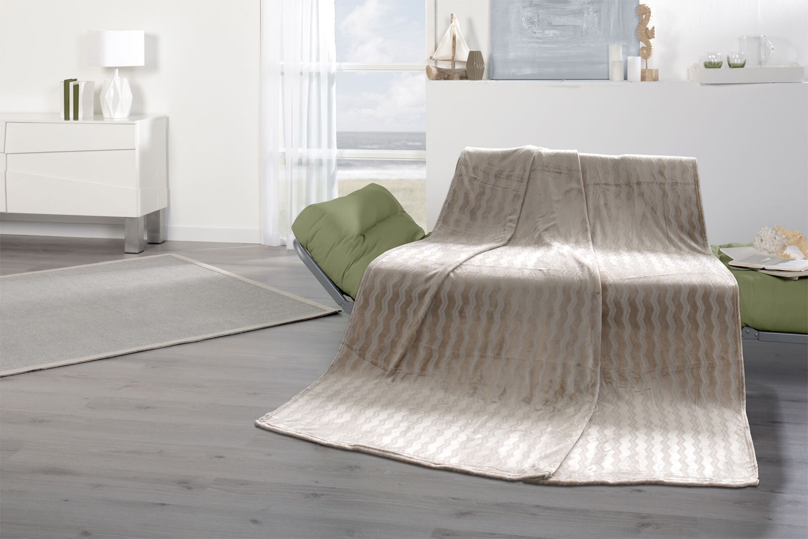 XXL-Wohndecke Shiny 210x210 cm Polyester