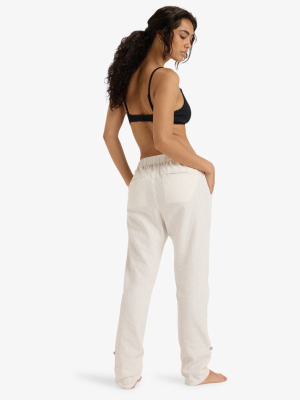 On The Seashore Pantalon cargo Blanc Femme