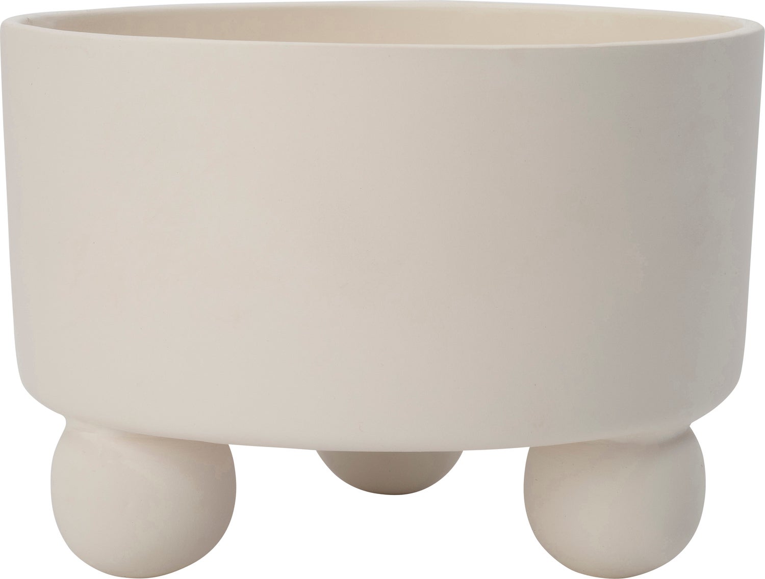 Intratuin plantenschaal op poten Niki wit D 20 H 14 cm