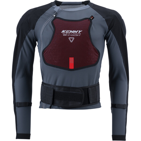 Kenny - Gilet de protection Shadow Gris / Bordeaux