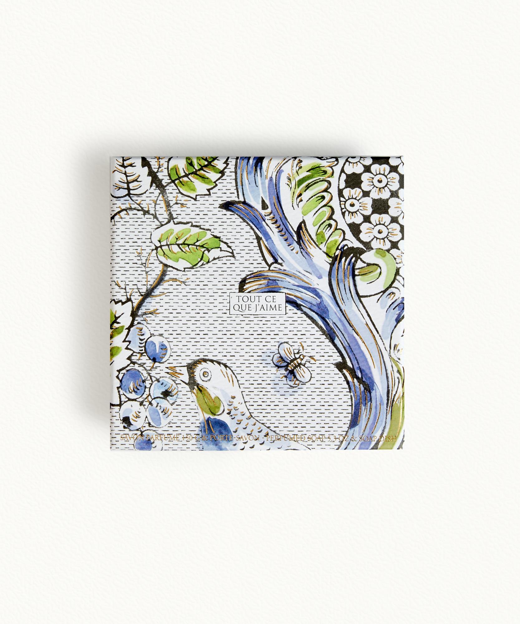 Mon Lys  Savon & porte savon - 150 g + 11 x 11cm