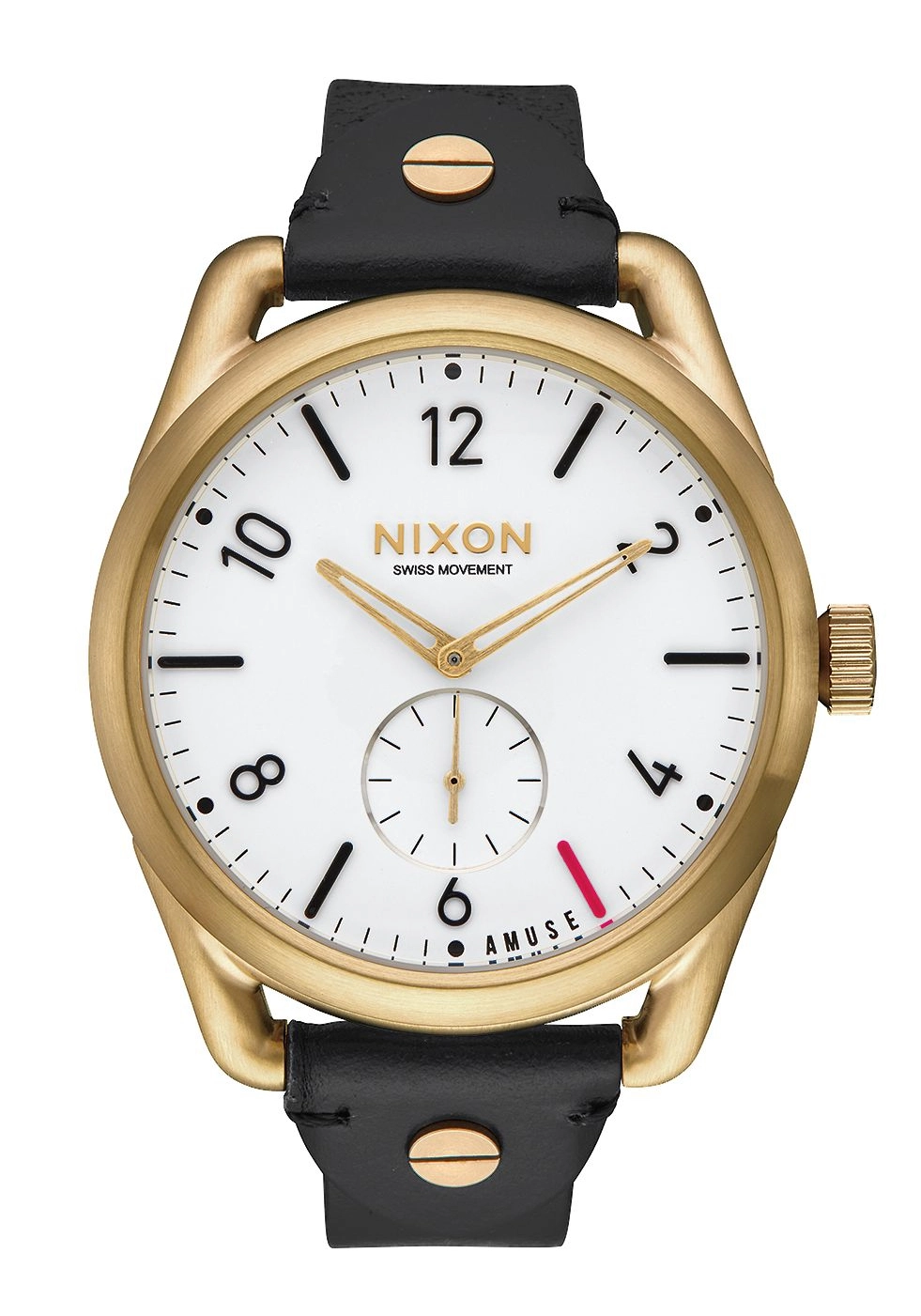 Nixon The C39 Leather Amuse Light Gold / Black A4592498