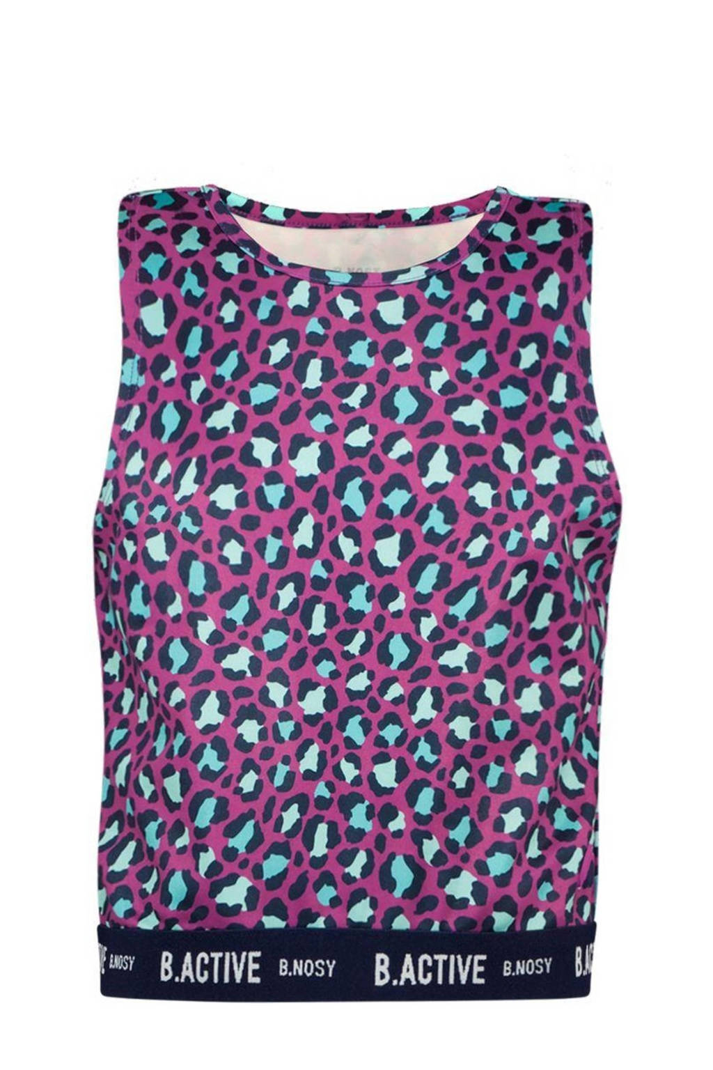 B.Nosy tanktop Amy paars/aqua/donkerblauw