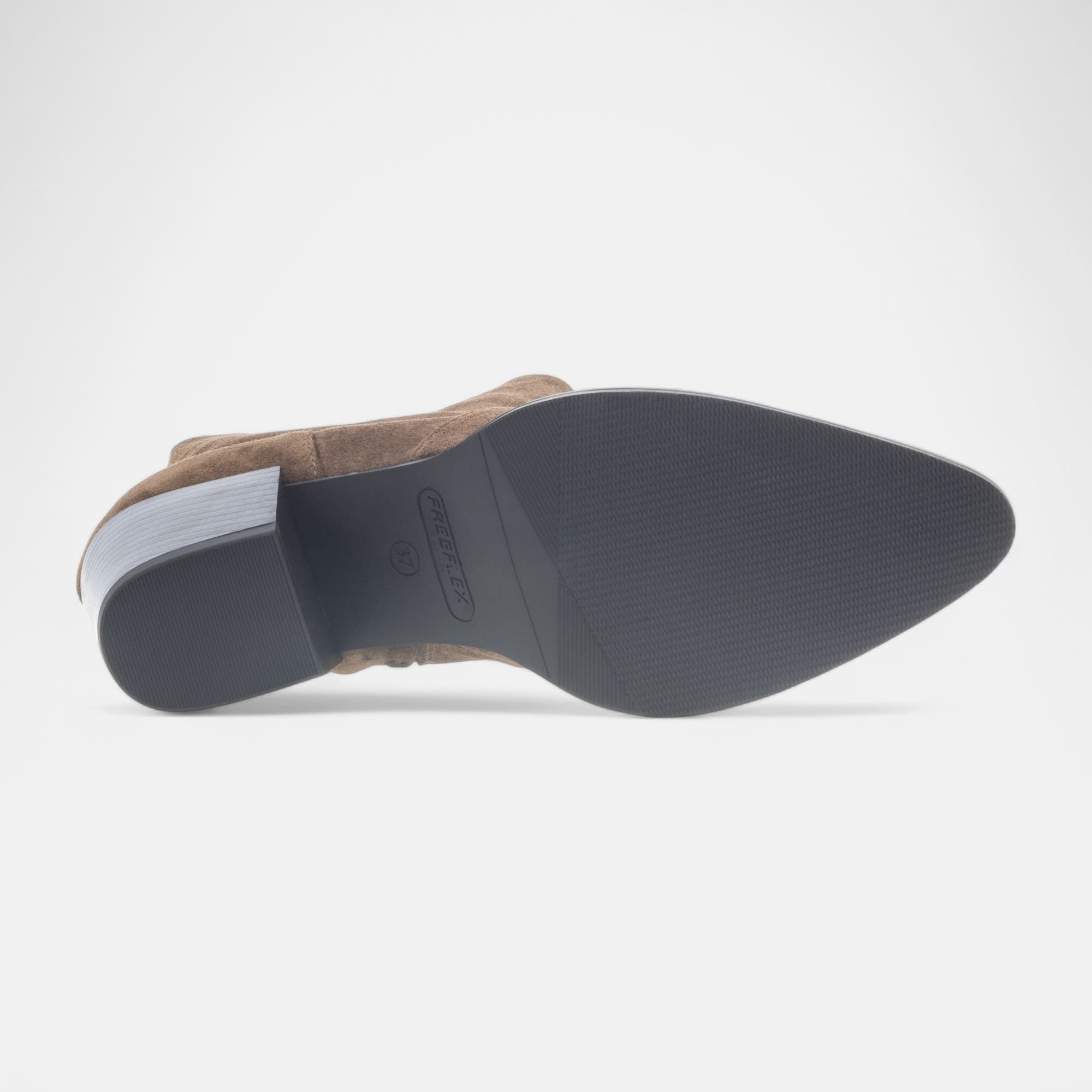 Bottines Femme en cuir camel