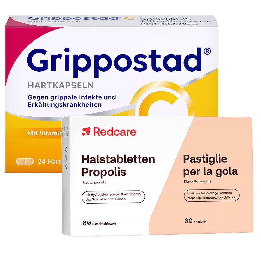 Redcare Halstabletten Propolis + Grippostad C® bei Erkältung und grippalen Infekten
