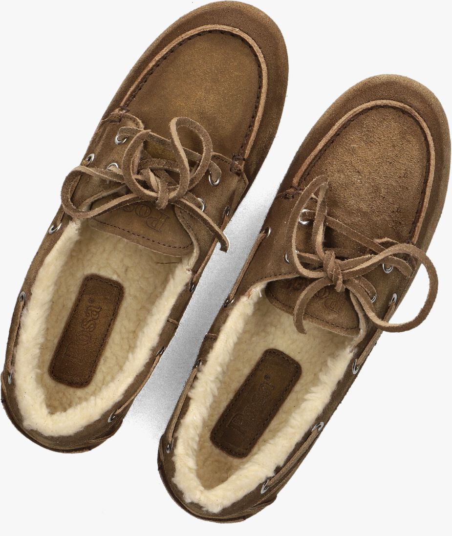 bruine posa mocassins boat loafer veg-shearling