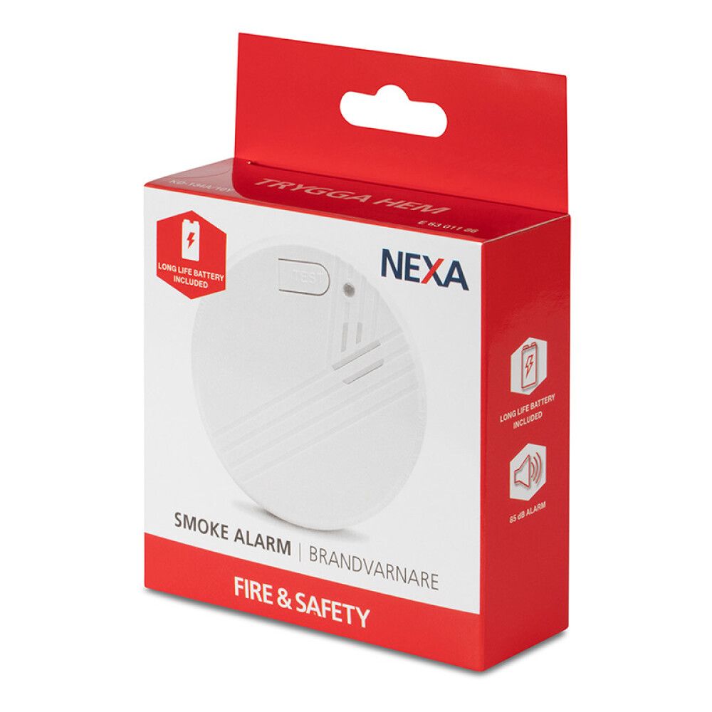 RØYKVARSLER OPTISK NEXA KD-134A MED LONG LIFE BATTERI