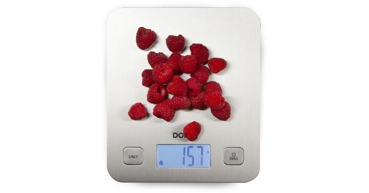 DomoDO9239W Keukenweegschaal Prestige XL  (Roestvrij staal)