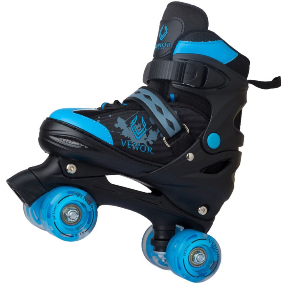 Køb VENOR Black/Blue Ignite LED Side-By-Side Rulleskøjter