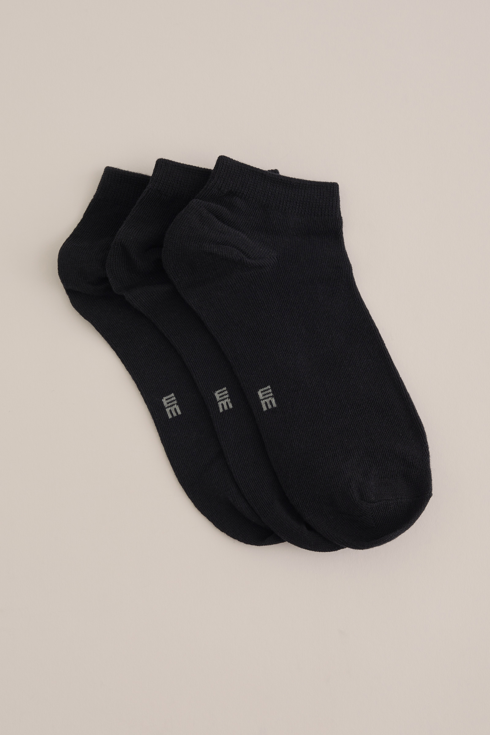 sneaker sokken, 3-pack WE Fashion Zwart