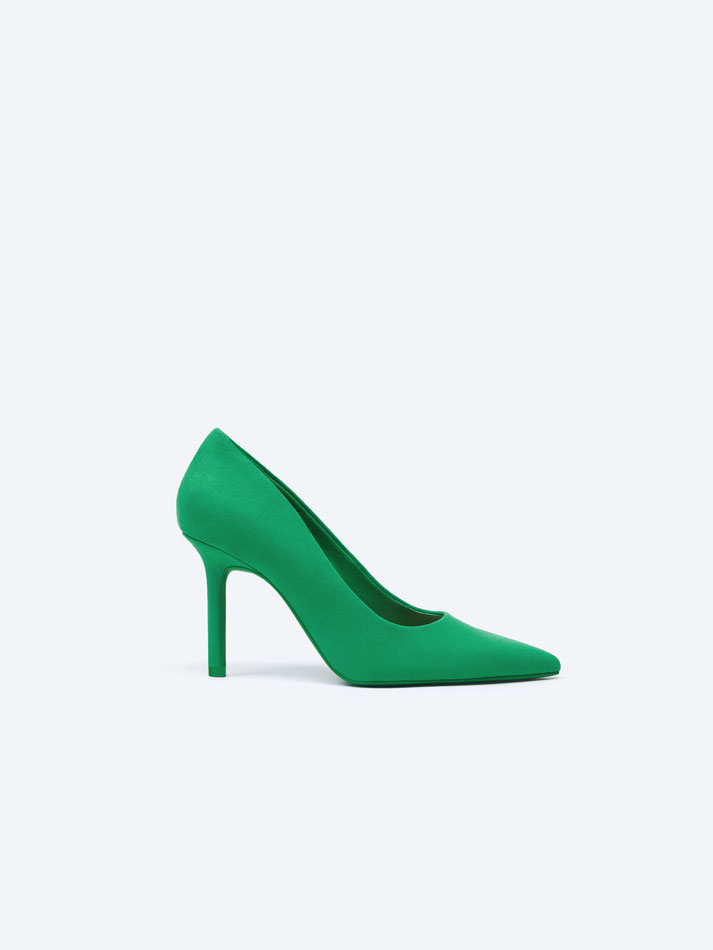 Sapato de salto baixo - Verde