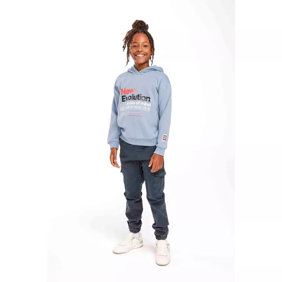 MINOTI Hoodie Dunkelblau Meliert