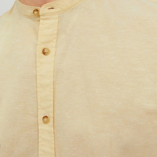Jack & Jones - 12196820 JJESUMMER BAND SHIRT L/S S22 NOOS JOJOBA Amarillo