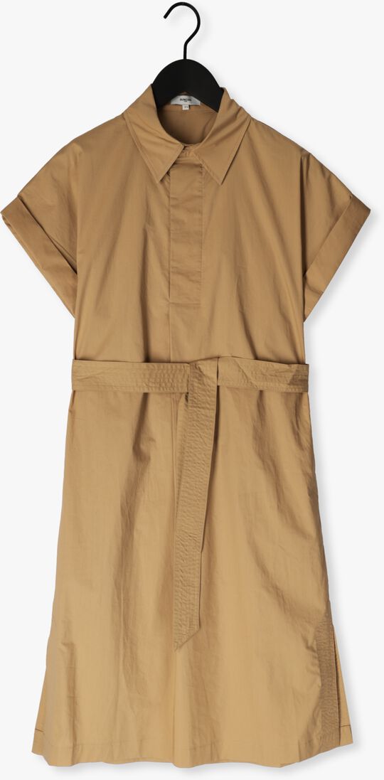 SUNCOO camel suncoo midi jurk clodie