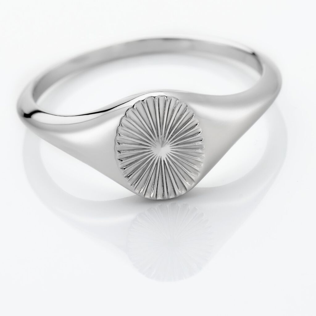 Chevalière Liao Argent Blanc