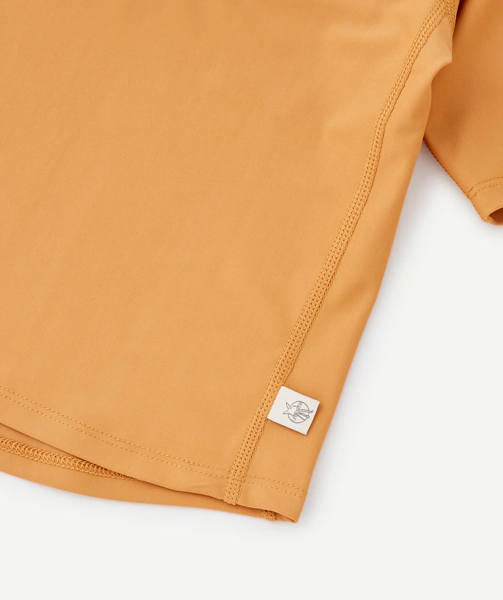 LASSIGT-SHIRT ANTI-UV BÉBÉ CARAMEL IMPRIMÉ COQUILLAGE