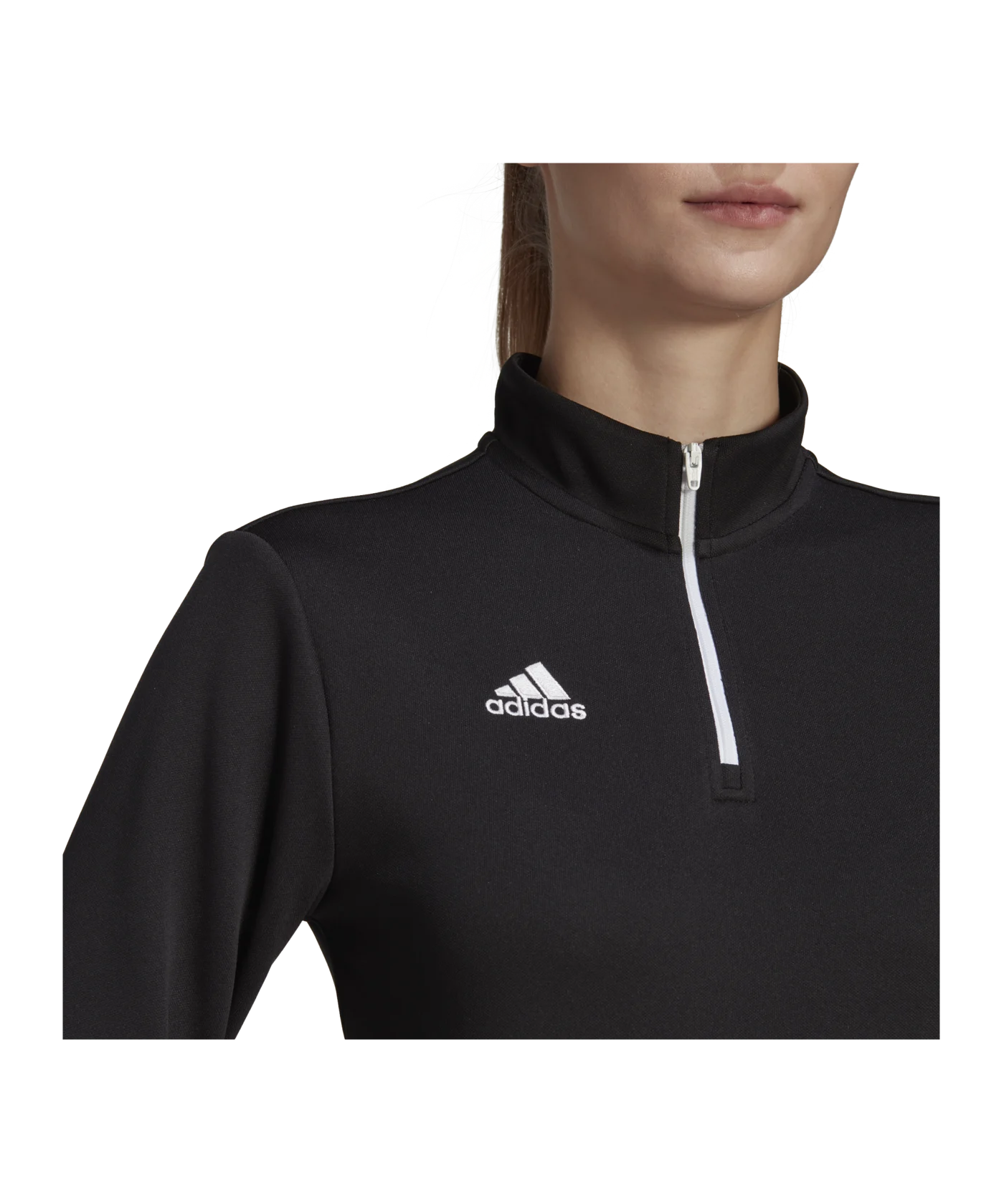 adidas Entrada 22 HalfZip Sweatshirt Damen Schwarz