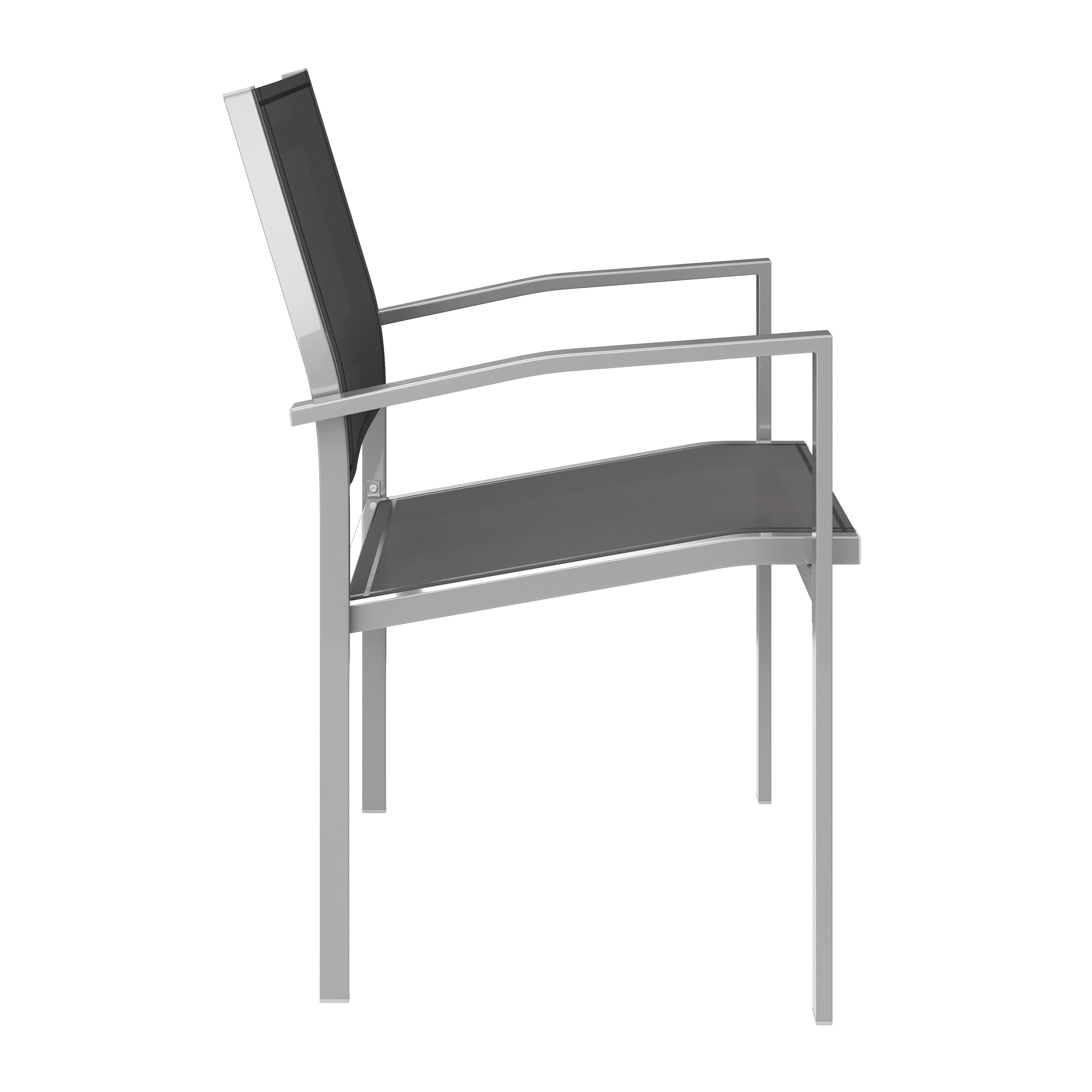 Gartenstuhl ZIA 2er Set anthrazit