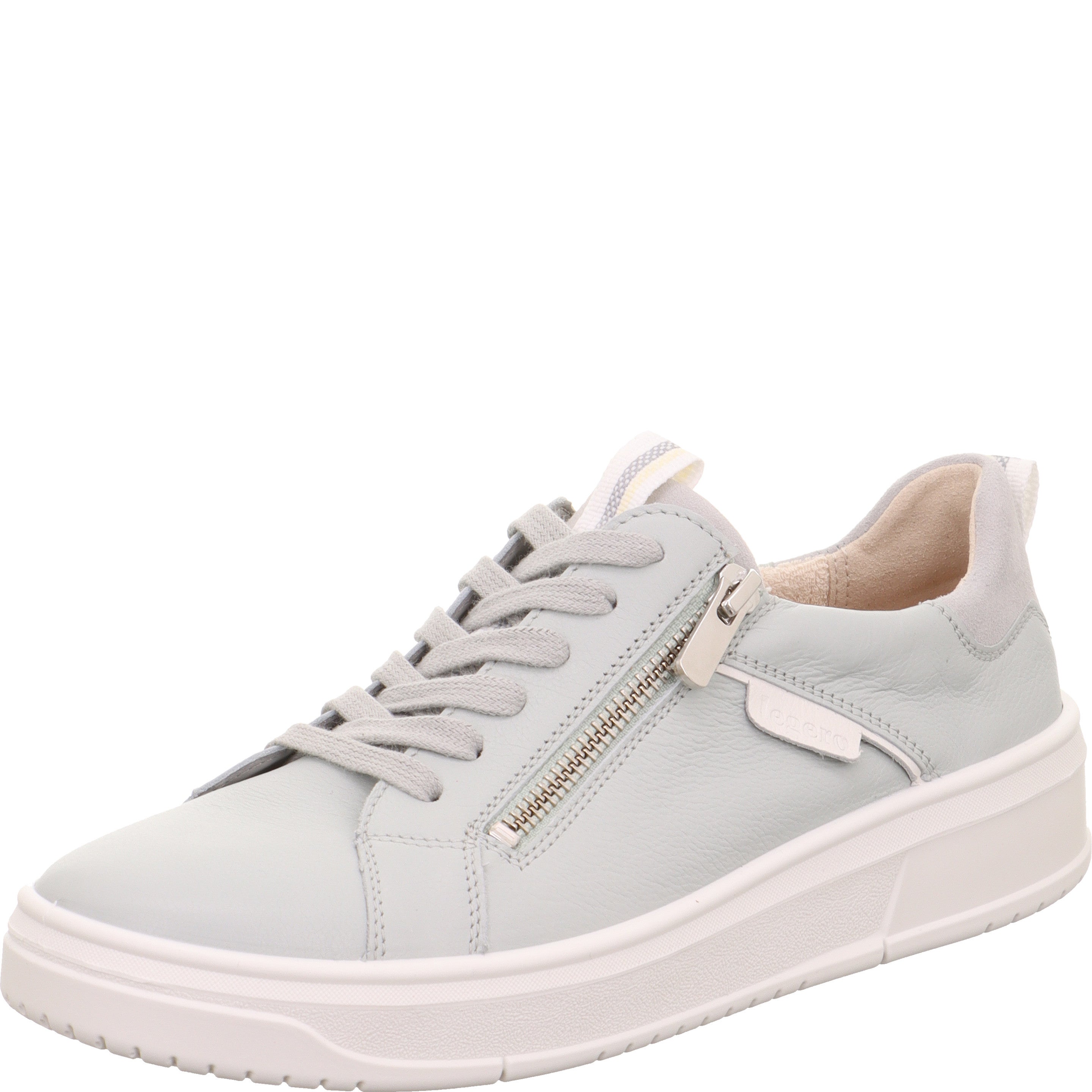legero REJOISE Damen  Sneaker low mit Schnürung - Farbe: Aluminio - Größe: 3.5