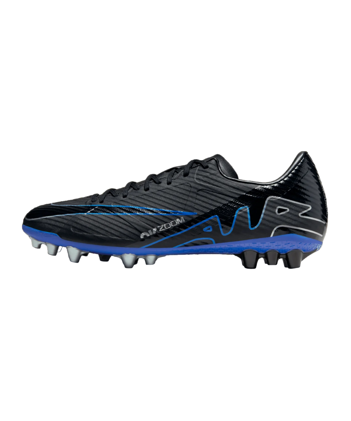 Nike Air Zoom Mercurial Vapor XV Academy AG Shadow Schwarz Silber Blau F040