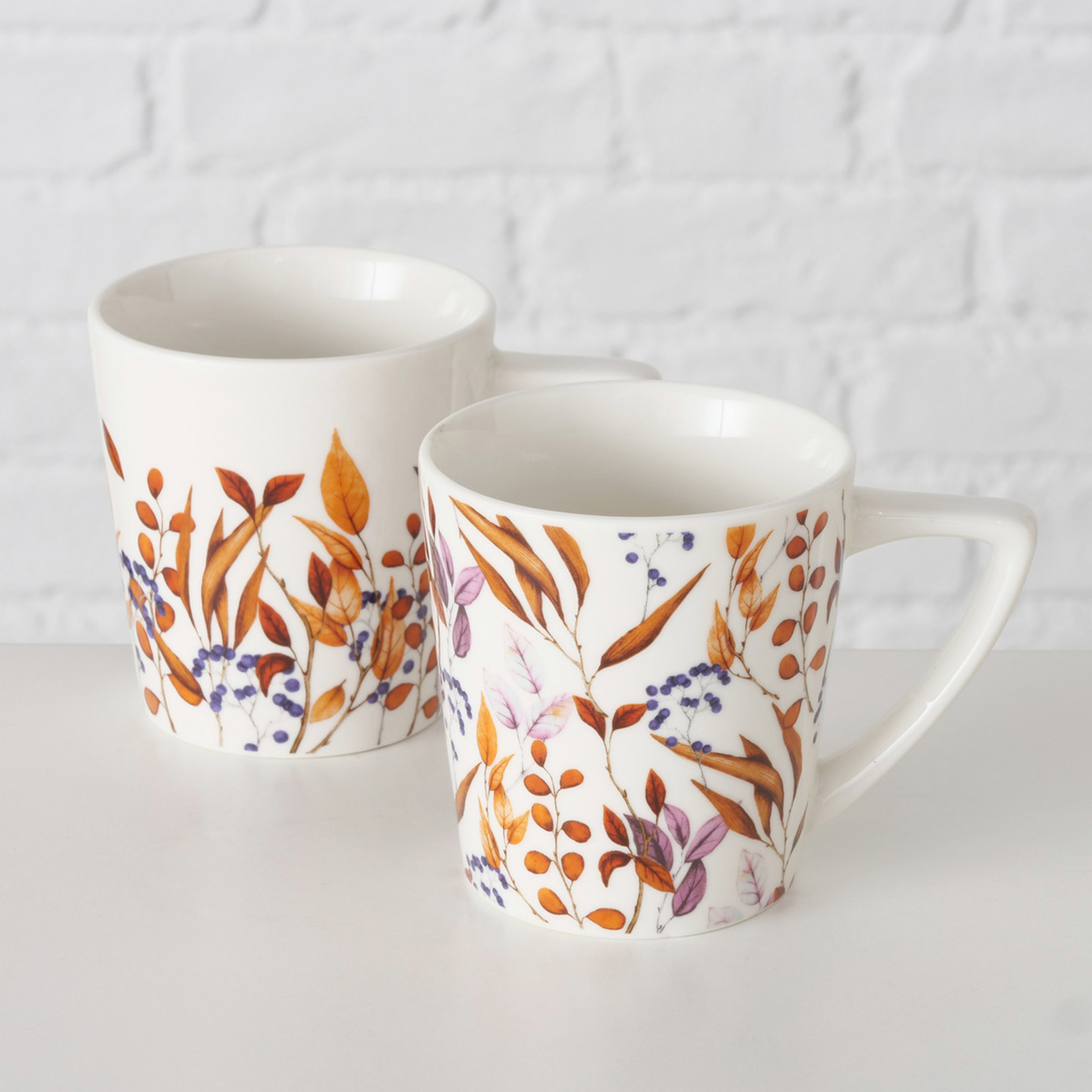 Becher - mehrfarbig - floral - sortiert