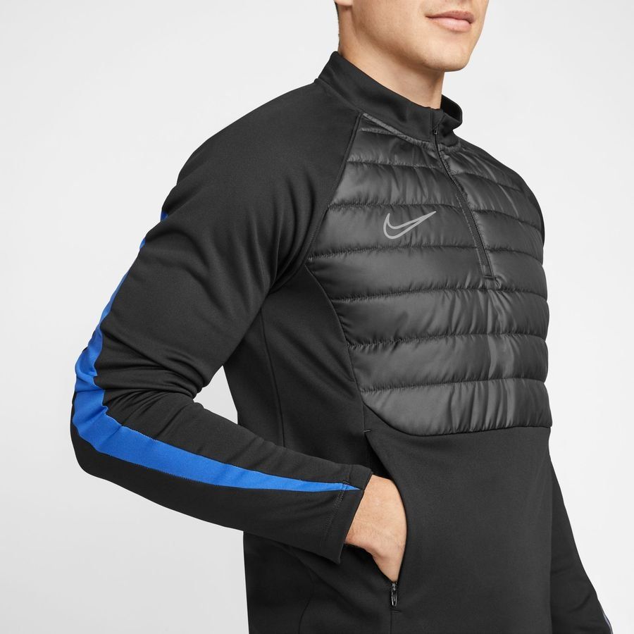 Nike Maillot d'Entraînement Therma-FIT Academy Drill Winter Warrior - Noir/Bleu/Argenté