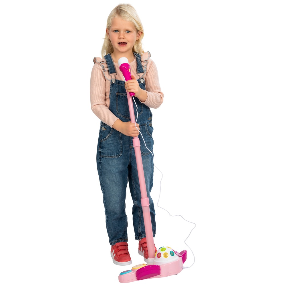 JNR Rockstar Mikrofon und Ständer Pink