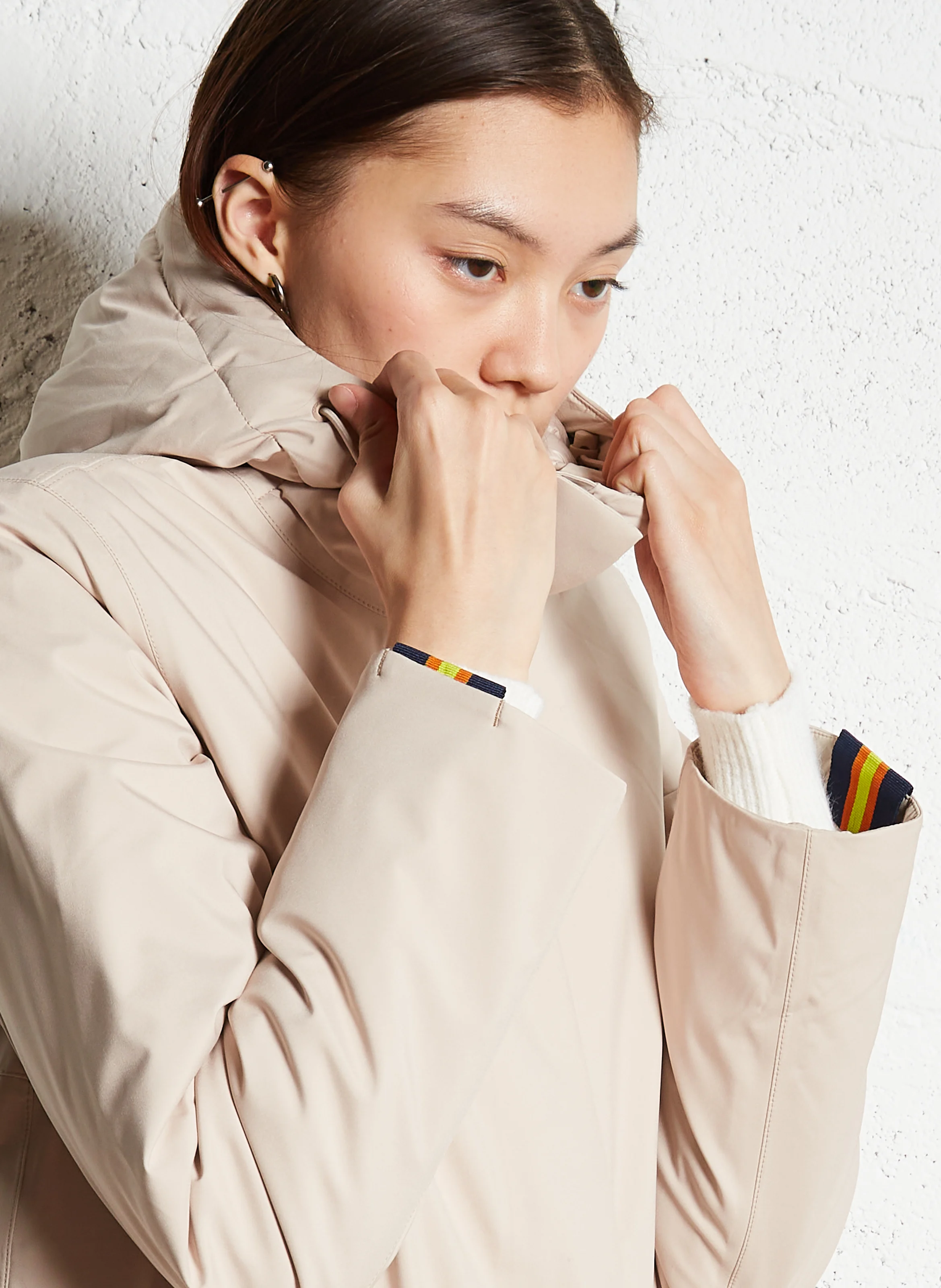 MATHIEL BONDED PADDED - Parka col montant | Rose
