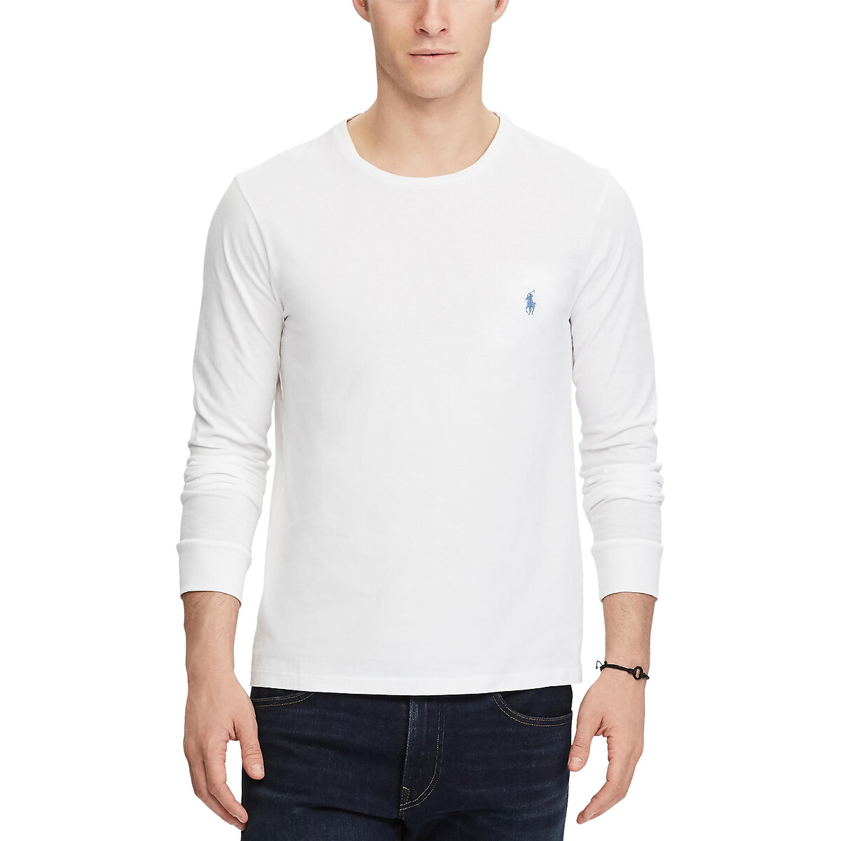 POLO RALPH LAUREN<br>Camiseta de manga comprida, corte slim personalizado