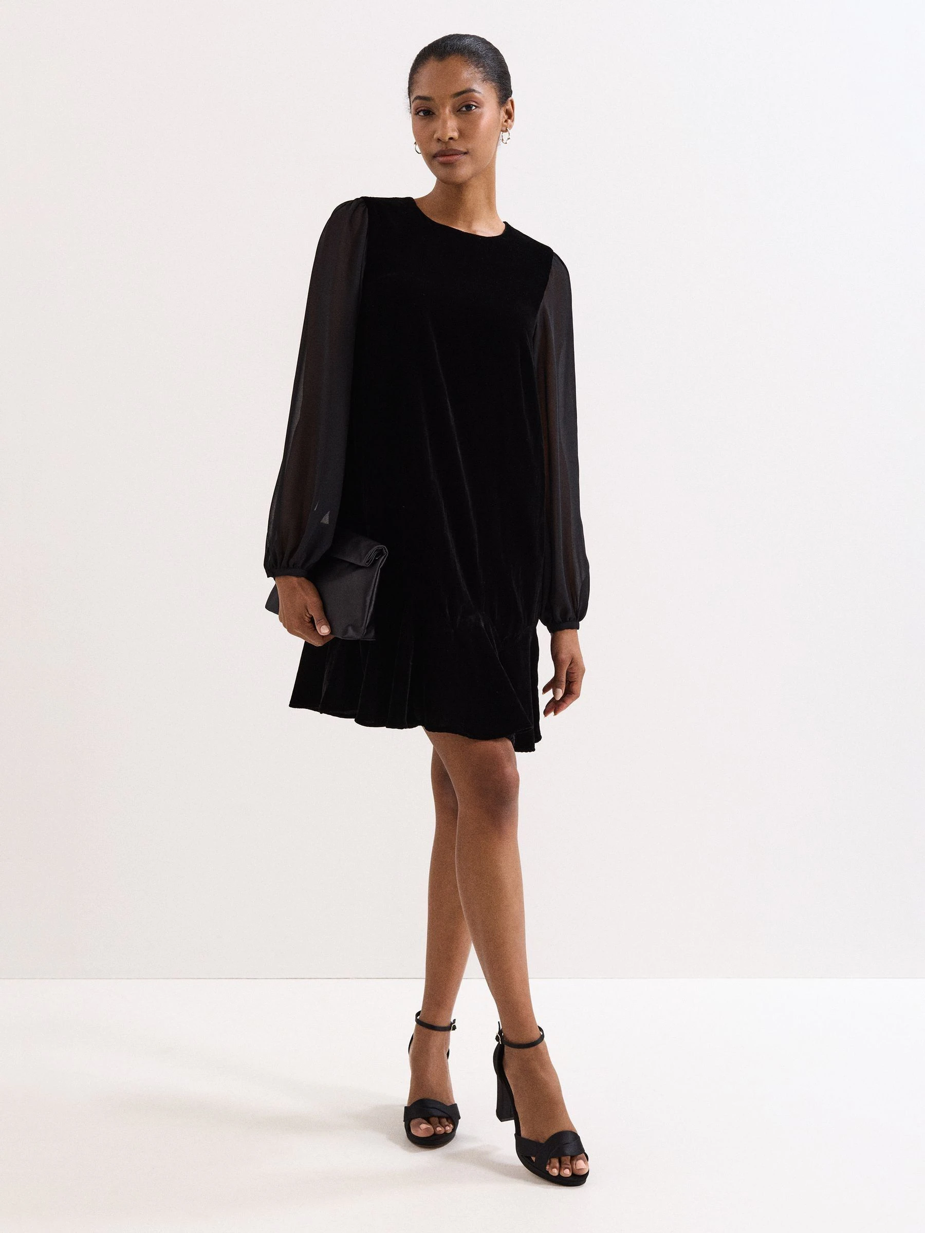 Phase Eight Velvet Swing Dress
